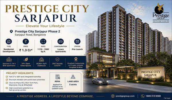 Prestige City Sarjapur